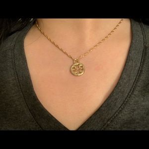 Tory Burch Logo Charm Necklace